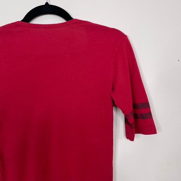 Retro Brand Chicago Blackhawks Scoop Neck Tee Red - Picture 6 of 8